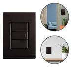 Conjunto 1 Interruptor Simples 10a Tramontina Liz Grafite