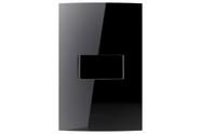 Conjunto 1 Interruptor Simples 4x2 Preto 85536 Black Piano Alumbra