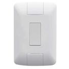 Conjunto 1 interruptor simples - aria branca - tramontina