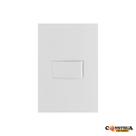 Conjunto 1 Interruptor Simples Branco Lissê Apoio