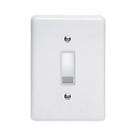 Conjunto 1 Interruptor Simples com Placa Pumalux 2381 Perlex