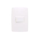 Conjunto 1 Interruptor Simples S30 10a 250v com Placa 4x2 Branco - Simon