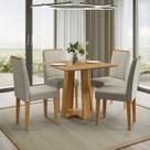 Conjunto 1 Mesa e 4 Cadeiras Rubi Conjunto 1 Mesa e 4 Cadeiras Rubi