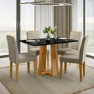 Conjunto 1 Mesa e 4 Cadeiras Rubi