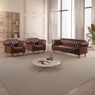 Conjunto 1 Sofá e 2 Poltronas Chesterfield Duque Yescasa Conjunto 1 Sofá e 2 Poltronas Chesterfield Duque Yescasa