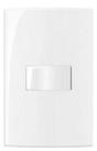 Conjunto 1 Tecla Interruptor Simples 10A 250V Embutir Sleek Margirius Branco Brilho