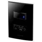 Conjunto 1 Tecla Led + 1 Tomada 20A - Inova Black Piano Conjunto 1 Tecla Led + 1 Tomada 20A - Inova Black Piano