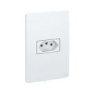 Conjunto 1 Tomada 10A 2P+T com Placa Branco Esatta Weg