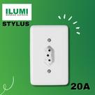 Conjunto 1 tomada 20A stylus 2P+T 250v PL 4x2