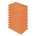 Conjunto 10 Bandejas Plásticas Self-Service Refeição 48 x 32,5 x 2 BR-100 Laranja - Della Plast Conjunto 10 Bandejas Plásticas Self-Service Refeição 48 x 32,5 x 2 BR-100 Laranja - Della Plast