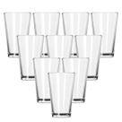 Conjunto 10 Copos De Vidro Transparente Londres 240ML Redondo