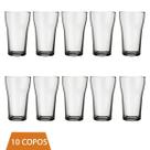 Conjunto 10 Copos Vidro Transparente Boteco Chop 200ml Nadir