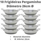 Conjunto 10 Frigideiras Pergaminho 26 Cm Com Alças