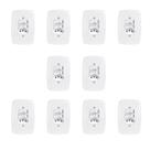 Conjunto 10 Interruptores 2 Teclas e Tomada 20A Placa 4x2 Branco Pluzie Conjunto 10 Interruptores 2 Teclas e Tomada 20A Placa 4x2 Branco Pluzie