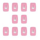 Conjunto 10 Interruptores 2 Teclas Simples e Tomada 20A Pluzie Rosa