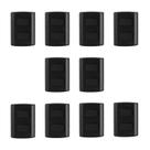 Conjunto 10 Interruptores 2 Teclas Simples Modular 4x2 Pluzie Preto