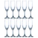 Conjunto 10 Taça de Vidro 180ml Espumante Luxo Chic