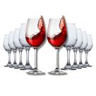 Conjunto 10 Taças de Vidro 365ml ÁGUA E VINHO