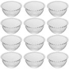 Conjunto 12 Bowls de Cristal Tigelas 400ml Doces Sobremesas Aperitivos Pearl Wolff