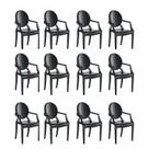 Conjunto 12 Cadeiras de Plástico Polipropileno Empilhável Wind Plus