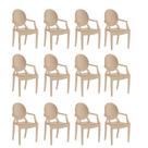 Conjunto 12 Cadeiras de Plástico Polipropileno Empilhável Wind Plus