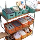 Conjunto 12 Caixas Organizadoras Cor Sortido Plastico Resistente