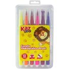 Conjunto 12 Canetinhas coloridas hidrografica brush lavável - Cores vibrantes