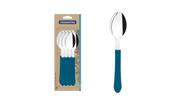 Conjunto 12 Colheres Leme Azul Tramontina Aço Inox