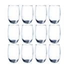 Conjunto 12 Copos Vidro Bellagio 450ml Grande Transparente