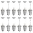 Conjunto 12 Pendentes de Teto Coloniais Luminárias Externas Gregas Brancas 58cm Dital Conjunto 12 Pendentes de Teto Coloniais Luminárias Externas Gregas Brancas 58cm Dital