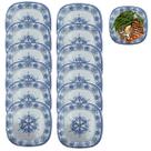 Conjunto 12 Prato Quadrado Melamina 21cm Restaurantes Jantar