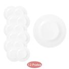 Conjunto 12 Pratos Opaline Menu Sobremesa 19cm Doce Duralex