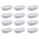 Conjunto 12 Travessas de Melamina para Restaurante com Alças Laterais 23cm Milão Lyor Brancas Conjunto 12 Travessas de Melamina para Restaurante com Alças Laterais 23cm Milão Lyor Brancas