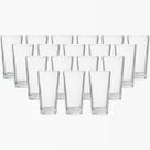 Conjunto 18 Copos Vidro 260ml Transparente Venice Base Forte