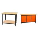 Conjunto 2 Bancadas de Ferramentas Profissional Fechada 150cm Presto