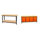 Conjunto 2 Bancadas de Ferramentas Profissional Fechada 200cm Presto