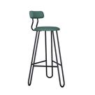 Conjunto 2 Banquetas Alta Ginger material sintético Urano Verde Sálvia Conjunto 2 Banquetas Alta Ginger material sintético Urano Verde Sálvia