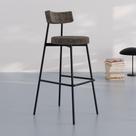 Conjunto 2 Banquetas Altas Stout Boucle Est.Preta
