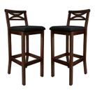 Conjunto 2 Banquetas Altas X Copacabana Preto/Capuccino