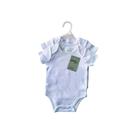Conjunto 2 body bebe 6-9M branco manga curta botoes no entre pernas BB00-OP 2 basic +