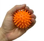 Conjunto 2 Bolas Cravo Massagem 6,5 Cm Propriocepção VP1058 Vollo Cinza e Laranja