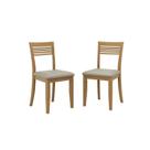 Conjunto 2 Cadeiras 100% Madeira Maciça Linha Rubi