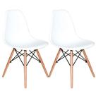 Conjunto 2 Cadeiras Charles Eames Branca - Kzabela Conjunto 2 Cadeiras Charles Eames Branca - Kzabela