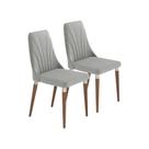 Conjunto 2 Cadeiras de Cozinha Loren Natural Mesa de Jantar