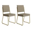 Conjunto 2 Cadeiras De Jantar 1736 Carraro Dourada