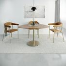 Conjunto 2 Cadeiras de Jantar Joy Tecido Revest Sint Est.Champ