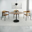 Conjunto 2 Cadeiras de Jantar Joy Tecido Revest Sint Est.Preta