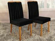 Conjunto 2 Cadeiras de Jantar Preto 09 Paris