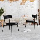 Conjunto 2 Cadeiras de Jantar Stout Revstimento Sintético Est.Preta