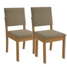 Conjunto 2 Cadeiras Kappesberg CAD160CN A057 Estofadas Estrutura MDF Revestida em Bouclé